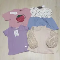 【新品未使用品】Kid's女の子 半袖Tシャツ 100cm
