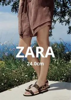 ★新品タグ付き★ZARA レザーサンダル 37