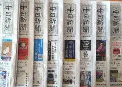 中日新聞　朝刊　８日分