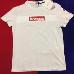 新品未使用 モンクレール ボックスロゴ Tシャツ Lサイズ 白