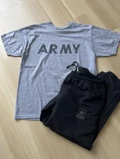us army apfu Tシャツ ナイロンパンツ セット sale