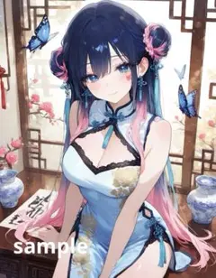AIイラスト　美女 L版サイズ 1点物 A4