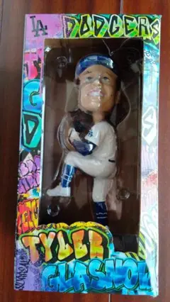 TYLER GLASNOW ボブルヘッドフィギュア LA DODGERS 🔥NEW! Los Angeles Dodgers Tyler Glasnow 6-1-24 Bobblehead