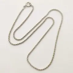 【超美品】スクリューチェーンネックレス シルバー925 42㎝