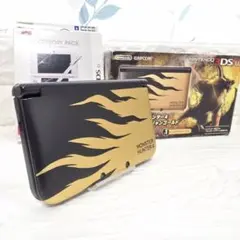 3DS LL 本体 モンスターハンター4 ラージャンゴールド 限定