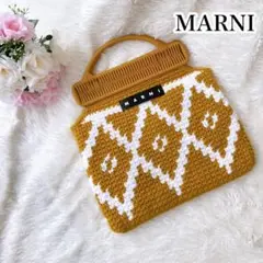 MARNI/マルニ ハンドバッグ 毛糸 編み込み 秋冬 ロゴ おしゃれ