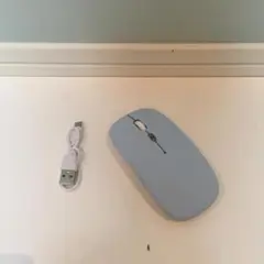 【新品未使用】充電式ワイヤレスマウス USB＆Bluetooth　スカイブルー色