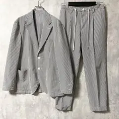 【極美品】クロスクローゼット シアサッカー イージートラウザー セットアップ