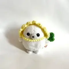 ちいさなぬいぐるみのフルーツなボンネット　ミニビーンズ　ハンドメイド