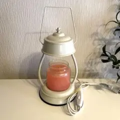 カメヤマ　キャンドルウォーマー　ランプ　M・L用　ランタンスタイル　ホワイト