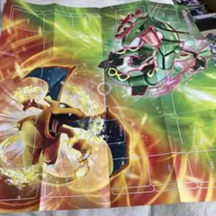 プレイマット ポケモンカード リザードン レックウザ