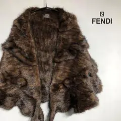 FENDI フェンディ ミンク ファーポンチョ ショール 毛皮