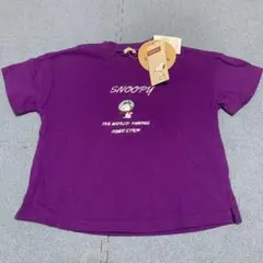 スヌーピー キッズ 半袖 Tシャツ 紫 新品 100