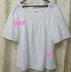 GAP ホワイト レース 半袖 トップス