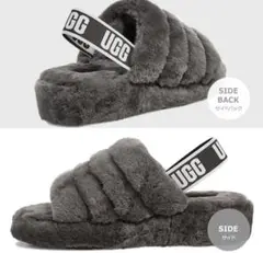 UGG ファーサンダル チャコール