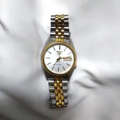 超希少　SEIKO 5 自動巻 7s26-0500　フルーテッドベゼル　稼働