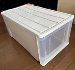 【8/28迄】送料込　白プラスチック衣類収納ケース　押入れ収納引出し　積重ね可能