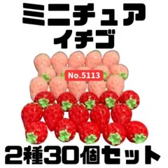 ミニチュア イチゴ 2種30個セット