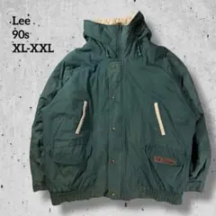 90s古着Lee 中綿ジャケット マウンテンパーカー アウトドアXL XXL