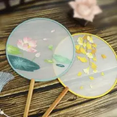 蓮の花刺繍扇子作成キット