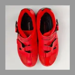 SHIMANO シマノ サイクリングシューズ 赤 41E 25.8㎝