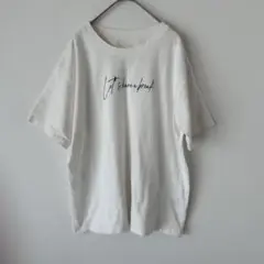 ティティベイトセレクト Tシャツ クルーネック 胸元メッセージ入り シンプル