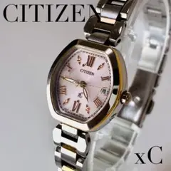 【稼働品】CITIZEN xC シチズン クロスシー H058ピンク文字盤