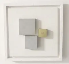 【370.】北欧風　ホテル　テクスチャーアート　現代アート　インテリア