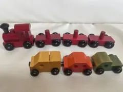 木製列車と車両セット マグネット 磁石