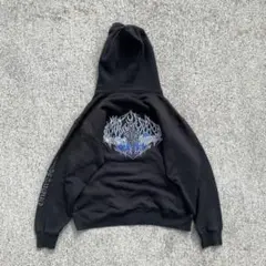 90s y2k BLUE FLAME ギャル　Harley Davidson