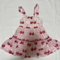 シャーリーテンプル シフォンチェリー ワンピース 80