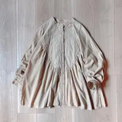 美品＊tandey コットンブラウス オオカミと漂う月のティアーズ 起毛