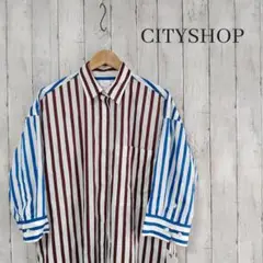 ✨タグ付き✨CITYSHOP シャツワンピース ロング 切り替え カラー 長袖