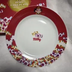ペコちゃん ミルキー プレート お皿 赤