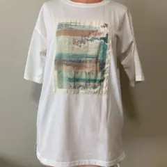 grove ホワイト 五分袖 Tシャツ S