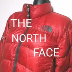 ax11. THE NORTH FACE ダウンジャケット 赤 レディースL相当
