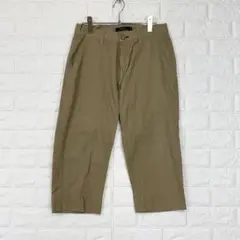 ジルブレイズ【M】ベージュ クロップドパンツ 綿100 カジュアル 春夏