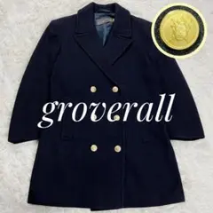 GLOVERALL ピーコート　金ボタン ネイビー　ビッグカラー