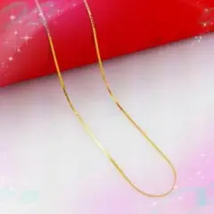 g02【大人気】ゴールド 喜平ネックレス チェーン☆0.1mm 45cm B19