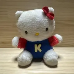 ハローキティ ぬいぐるみ Kの文字付きレトロ　90年代昭和　平成