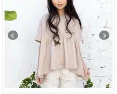 美品　RIOキッズ　ギャザー入りキュロット　ポンチョT 120 上下セット　2点