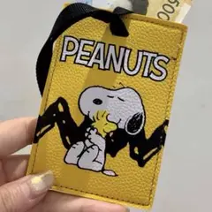スヌーピーパスケース　PEANUTS　ICカードケースウォレット　カードケース
