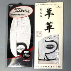 ゴルフ手袋 24cm 左手用 タイトリスト プロフェッショナルテック ・羊革手袋