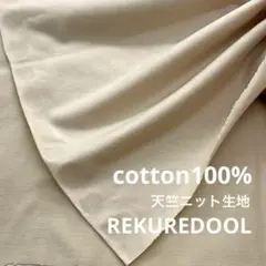 ★dy211-3◆2m◆SALE◆綿100%天竺ニット生地◆ミストベージュ系