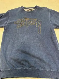 Stussy ダークブルー デニムスウェット