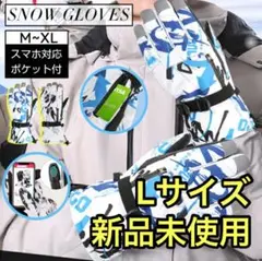 ✨新品未使用✨スキー グローブ スキー手袋 L 青 防寒 手袋 スノボ