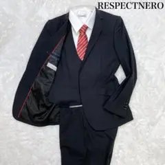 ◎美品　デザイン性抜群 respectnero スリーピース 青 Y4