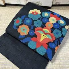1500円売切り 名古屋帯 鮮やか花織出し 八寸 正絹 BM-6060