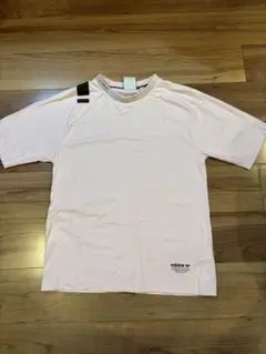 adidas ピンク Tシャツ Lサイズ 3ストライプス