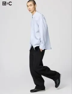 UNIQLO C ユニクロ　スウェットワイドパンツ　2025ss 黒